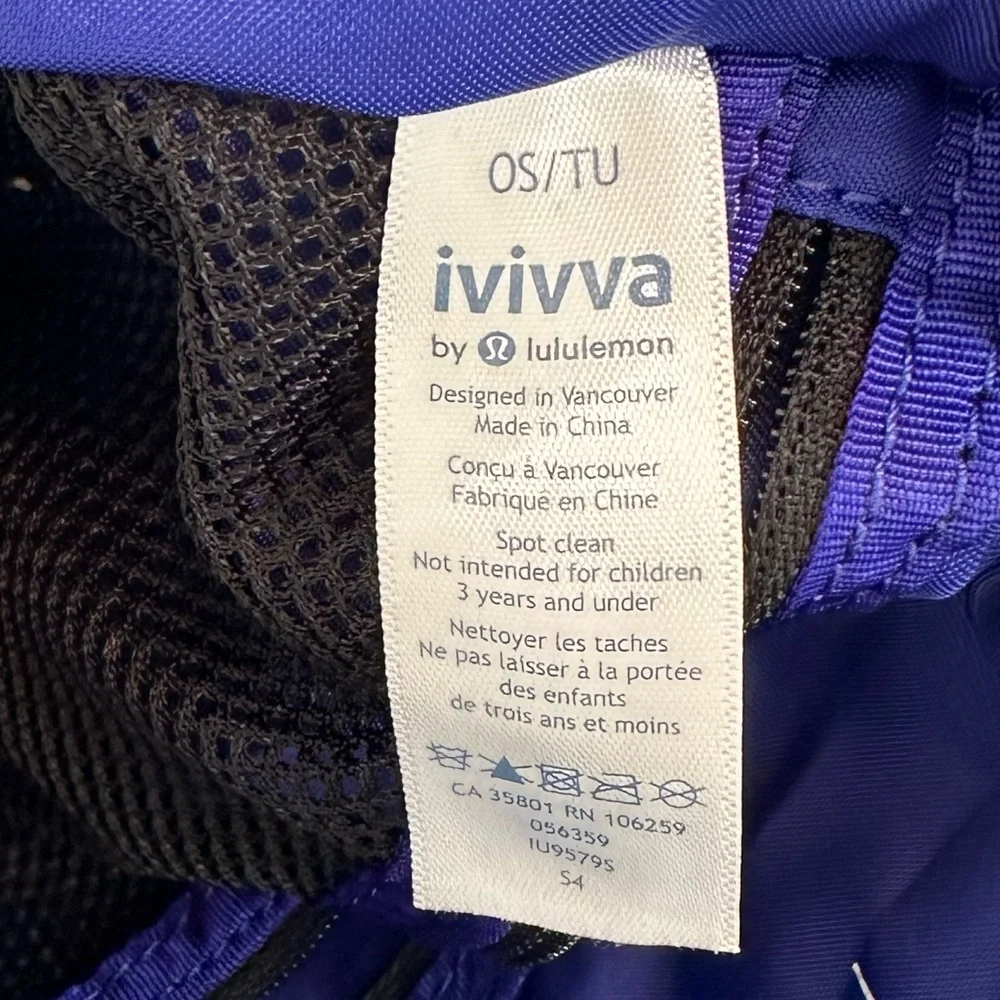 Ivivva By Lululemon Crossbody Bag Fold Over Endless Play Insulated Purple